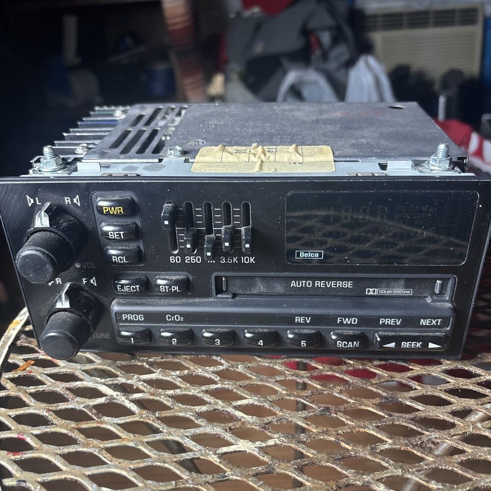 Delco 16085414 Stereo Cassette 5-band EQ 86-94 Buick Chevy GMC Untested
